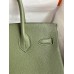 Hermes Birkin 30 Retourne Handmade Bag In Canopee Clemence Leather