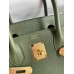Hermes Birkin 30 Retourne Handmade Bag In Canopee Clemence Leather