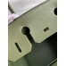 Hermes Birkin 30 Retourne Handmade Bag In Canopee Clemence Leather