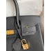 Hermes Birkin 30 Retourne Handmade Bag In Black Clemence Leather