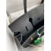 Hermes Birkin 30 Retourne Handmade Bag In Black Clemence Leather