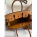 Hermes Birkin 30 Retourne Handmade Bag In Gold Epsom Calfskin