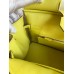 Hermes Birkin 30 Retourne Handmade Bag In Lime Epsom Calfskin