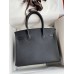 Hermes Birkin 30 Retourne Handmade Bag In Black Epsom Calfskin