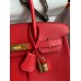 Hermes Birkin 30 Retourne Handmade Bag In Red Epsom Calfskin