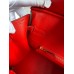 Hermes Birkin 30 Retourne Handmade Bag In Red Epsom Calfskin
