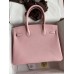 Hermes Birkin 30 Retourne Handmade Bag In Rose Sakura Epsom Calfskin