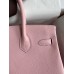 Hermes Birkin 30 Retourne Handmade Bag In Rose Sakura Epsom Calfskin