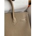 Hermes Birkin 30 Retourne Handmade Bag In Taupe Epsom Calfskin