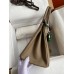Hermes Birkin 30 Retourne Handmade Bag In Taupe Epsom Calfskin