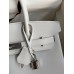 Hermes Birkin 30 Retourne Handmade Bag In White Epsom Calfskin