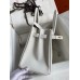 Hermes Birkin 30 Retourne Handmade Bag In White Epsom Calfskin
