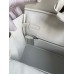 Hermes Birkin 30 Retourne Handmade Bag In White Epsom Calfskin