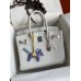 Hermes Birkin 30 Retourne Handmade Bag In White Epsom Calfskin