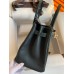 Hermes Ghillies Birkin 30cm Limited-edition Bag In Black Calfskin