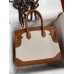 Hermes Ghillies Birkin 30cm Limited-edition Bag In Toile & Gold Swift Leather