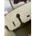 Hermes Birkin 30 Handmade Bag In Craie Crocodile Niloticus Matte Skin