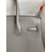 Hermes Birkin 30 Retourne Handmade Bag In Gris Meyer Clemence Leather