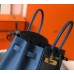 Hermes Blue Agate Clemence Birkin 30cm Bag
