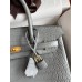 Hermes Birkin 30 Handmade Bag In Etain Crocodile Niloticus Matte Skin