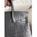 Hermes Birkin 30 Handmade Bag In Black Crocodile Niloticus Matte Skin