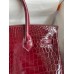 Hermes Birkin 30 Handmade Bag In Bordeaux Crocodile Niloticus Shiny Skin