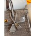 Hermes Birkin 30 Handmade Bag In Taupe Crocodile Niloticus Shiny Skin