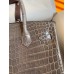 Hermes Birkin 30 Handmade Bag In Taupe Crocodile Niloticus Shiny Skin