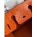 Hermes Birkin 30 Retourne Handmade Bag In Orange Ostrich Leather