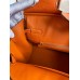 Hermes Birkin 30 Retourne Handmade Bag In Orange Ostrich Leather