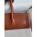 Hermes Birkin 30 Handmade Bag In Toile & Gold Swift Leather