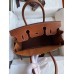 Hermes Birkin 30 Handmade Bag In Toile & Gold Swift Leather