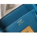 Hermes Birkin 30cm Bag In Jean Blue Clemence Leather GHW