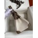 Hermes Birkin 30 Handmade Bag In Toile & Tourterelle Swift Leather