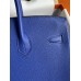 Hermes Birkin 35 Retourne Handmade Bag In Blue Electric Clemence Leather