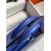 Hermes Birkin 35 Retourne Handmade Bag In Blue Electric Clemence Leather