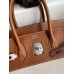 Hermes Birkin 35 Handmade Bag In Toile & Gold Swift Leather