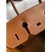 Hermes Birkin 35 Handmade Bag In Toile & Gold Swift Leather