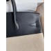 Hermes Birkin 35 Handmade Bag In Toile & Black Swift Leather
