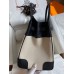 Hermes Birkin 35 Handmade Bag In Toile & Black Swift Leather