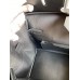 Hermes Birkin 35 Handmade Bag In Toile & Black Swift Leather