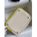 Hermes Picotin Lock 18 Bicolor Handmade Bag in Craie and Lime Clemence Leather