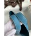 Hermes Picotin Lock 18 Handmade Bag in Blue Jean Clemence Leather