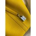 Hermes Picotin Lock 18 Handmade Bag in Jaune Ambre Clemence Leather