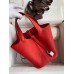 Hermes Picotin Lock 18 Handmade Bag in Red Clemence Leather