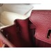 Hermes Birkin 30cm Bag In Bordeaux Clemence Leather GHW