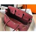 Hermes Birkin 30cm Bag In Bordeaux Clemence Leather GHW