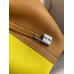 Hermes Picotin Lock 18 Bicolor Handmade Bag in Lime and Gold Clemence Leather