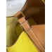 Hermes Picotin Lock 18 Bicolor Handmade Bag in Lime and Gold Clemence Leather