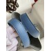 Hermes Picotin Lock 18 Bicolor Handmade Bag in Gris Mouette and Blue Agate Swift Leather